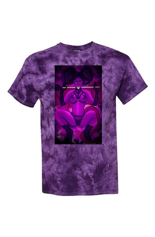 Purple Crystal Tie-Dye Tee