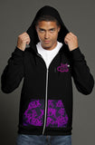 50 Shades of purple zip hoody